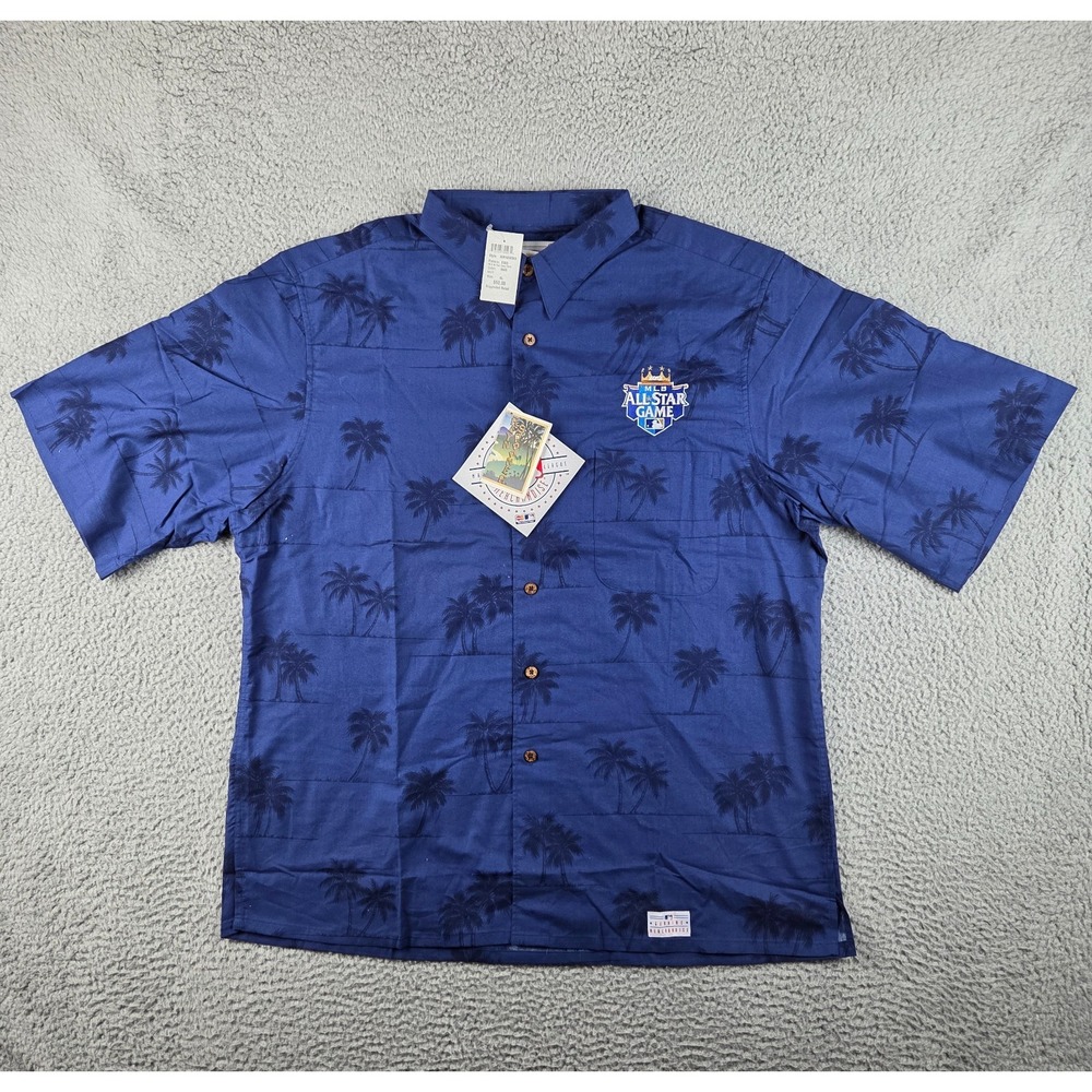 NWT Reyn Spooner 2012 MLB All Star Game KC Royals Hawaiian Button Shirt Mens XL